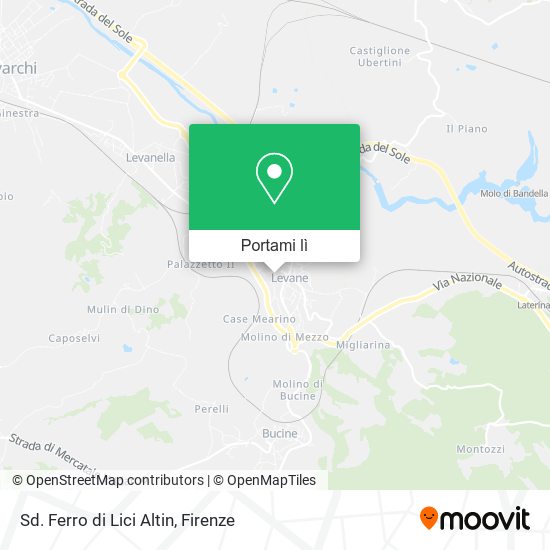 Mappa Sd. Ferro di Lici Altin