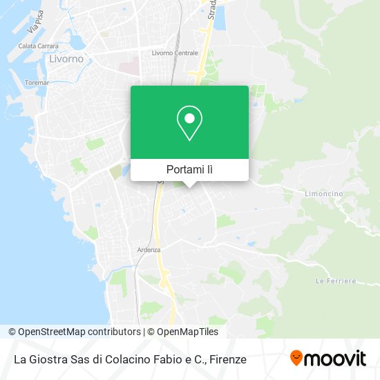 Mappa La Giostra Sas di Colacino Fabio e C.