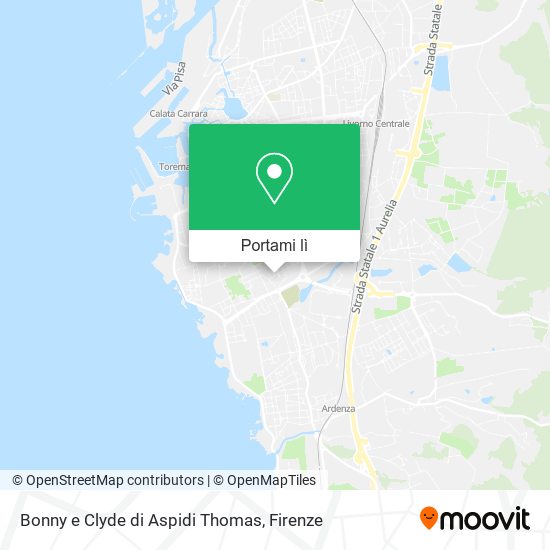 Mappa Bonny e Clyde di Aspidi Thomas