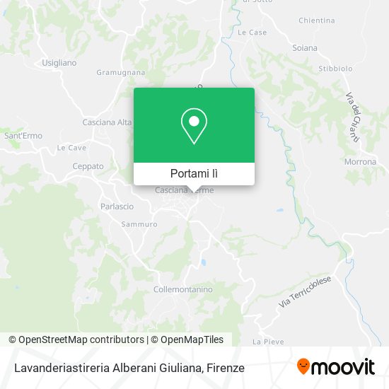 Mappa Lavanderiastireria Alberani Giuliana