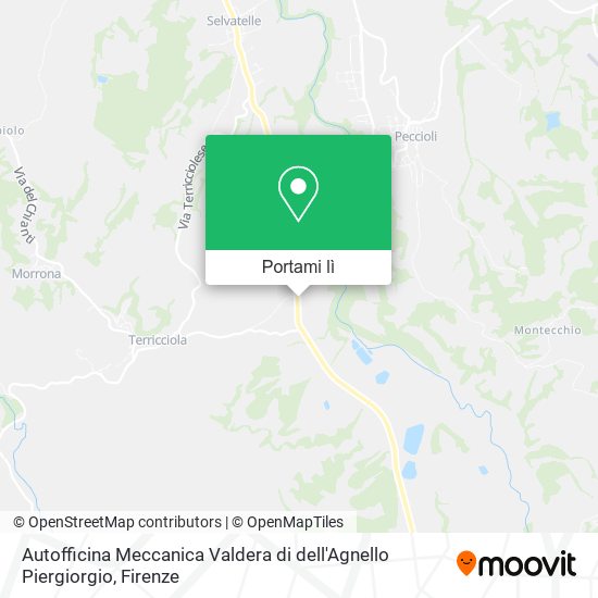 Mappa Autofficina Meccanica Valdera di dell'Agnello Piergiorgio