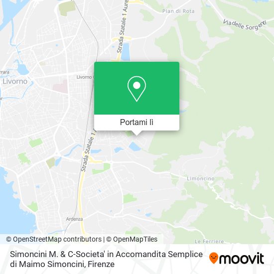 Mappa Simoncini M. & C-Societa' in Accomandita Semplice di Maimo Simoncini
