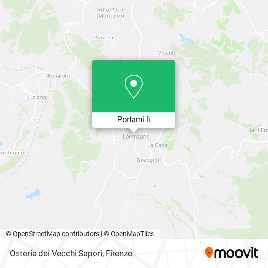 Mappa Osteria dei Vecchi Sapori