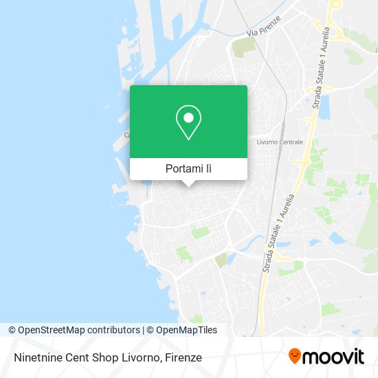 Mappa Ninetnine Cent Shop Livorno