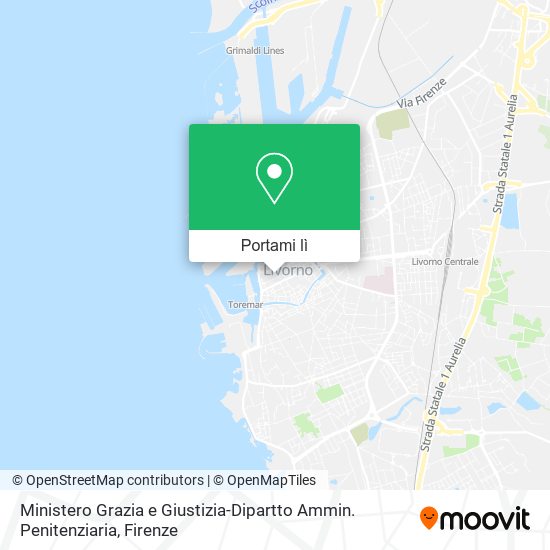 Mappa Ministero Grazia e Giustizia-Dipartto Ammin. Penitenziaria