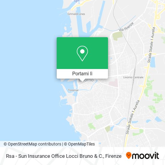 Mappa Rsa - Sun Insurance Office Locci Bruno & C.