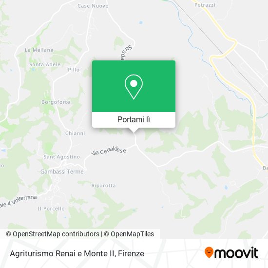 Mappa Agriturismo Renai e Monte II