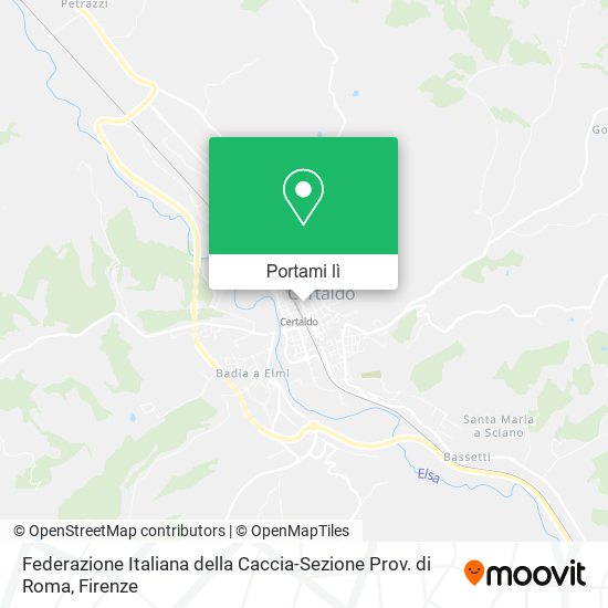 Mappa Federazione Italiana della Caccia-Sezione Prov. di Roma