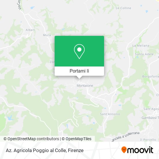 Mappa Az. Agricola Poggio al Colle