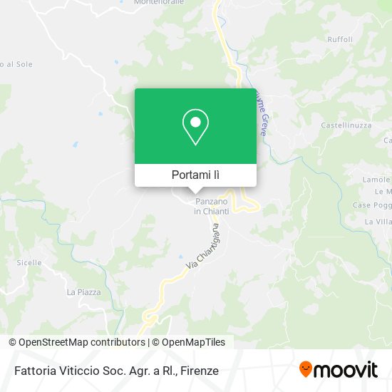 Mappa Fattoria Viticcio Soc. Agr. a Rl.