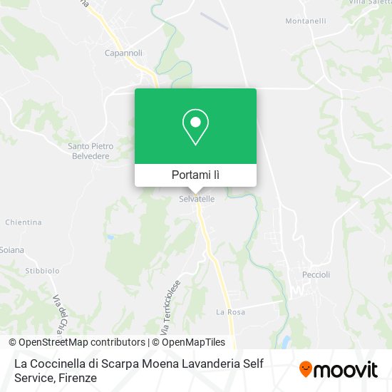 Mappa La Coccinella di Scarpa Moena Lavanderia Self Service