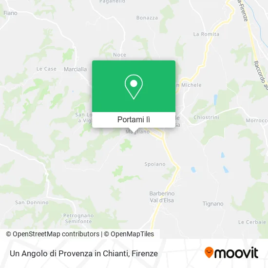 Mappa Un Angolo di Provenza in Chianti
