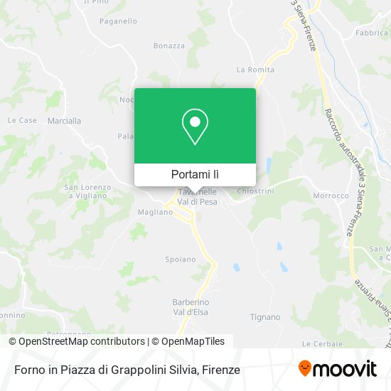 Mappa Forno in Piazza di Grappolini Silvia