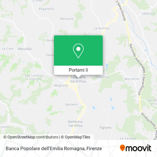 Mappa Banca Popolare dell'Emilia Romagna