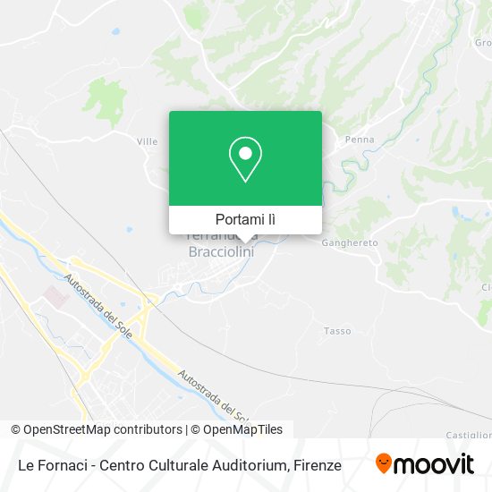 Mappa Le Fornaci - Centro Culturale Auditorium