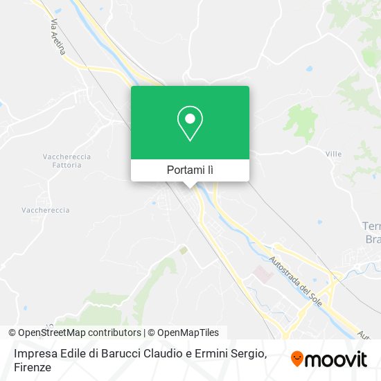Mappa Impresa Edile di Barucci Claudio e Ermini Sergio