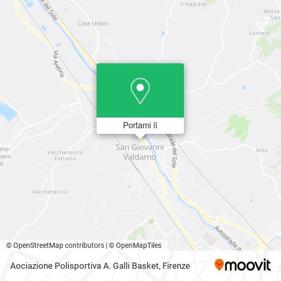 Mappa Aociazione Polisportiva A. Galli Basket