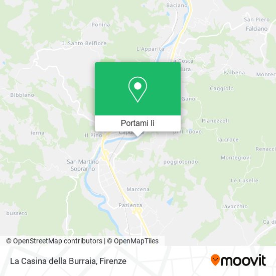 Mappa La Casina della Burraia