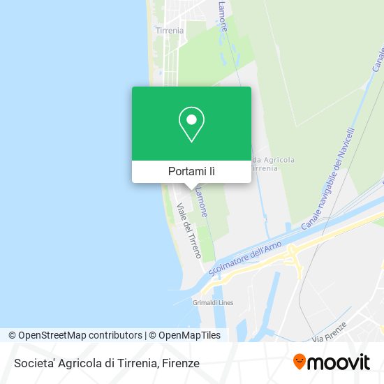 Mappa Societa' Agricola di Tirrenia