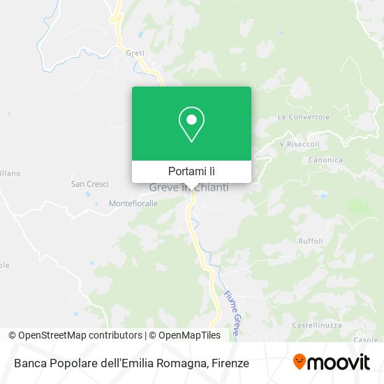 Mappa Banca Popolare dell'Emilia Romagna