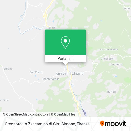Mappa Creosoto Lo Zzacamino di Cirri Simone