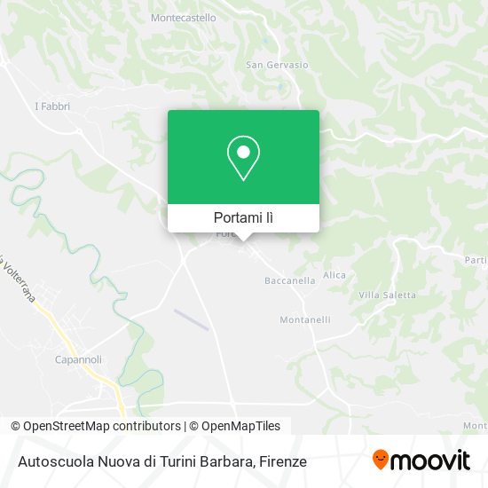 Mappa Autoscuola Nuova di Turini Barbara