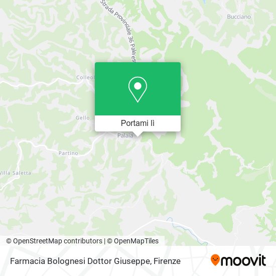 Mappa Farmacia Bolognesi Dottor Giuseppe