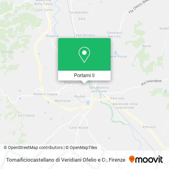 Mappa Tomaificiocastellano di Veridiani Ofelio e C-