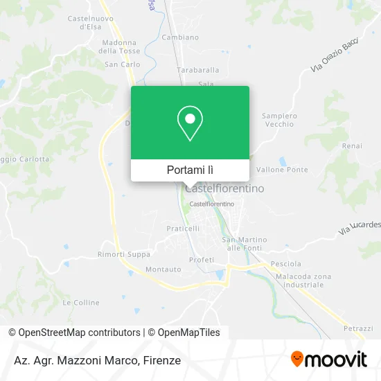 Mappa Az. Agr. Mazzoni Marco