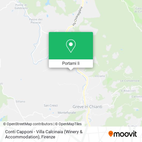 Mappa Conti Capponi - Villa Calcinaia (Winery & Accommodation)