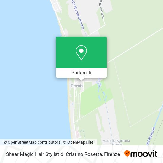 Mappa Shear Magic Hair Stylist di Cristino Rosetta