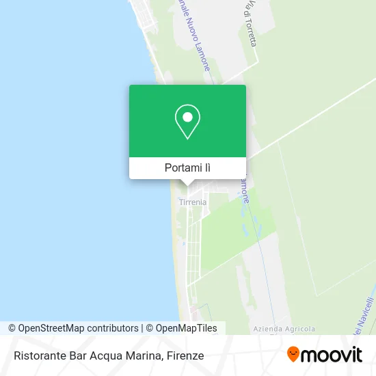 Mappa Ristorante Bar Acqua Marina