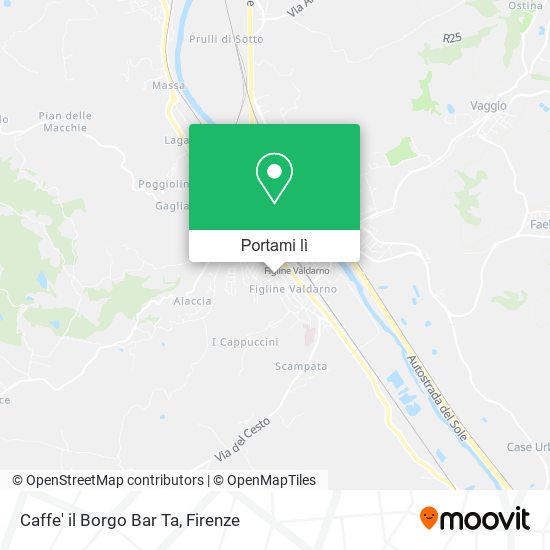 Mappa Caffe' il Borgo Bar Ta