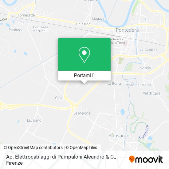 Mappa Ap. Elettrocablaggi di Pampaloni Aleandro & C.