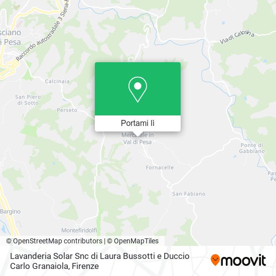 Mappa Lavanderia Solar Snc di Laura Bussotti e Duccio Carlo Granaiola