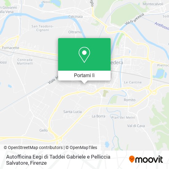 Mappa Autofficina Eegi di Taddei Gabriele e Pelliccia Salvatore