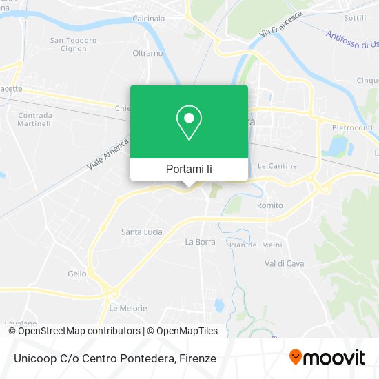Mappa Unicoop C/o Centro Pontedera