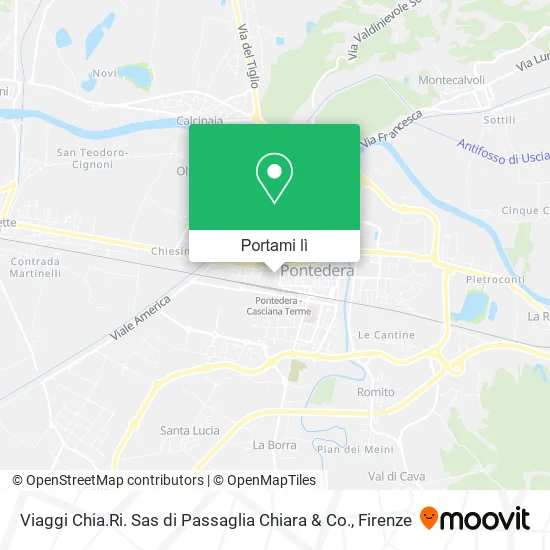 Mappa Viaggi Chia.Ri. Sas di Passaglia Chiara & Co.