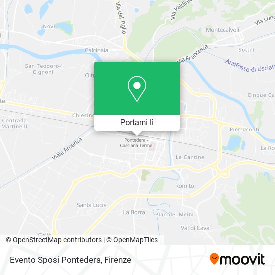 Mappa Evento Sposi Pontedera