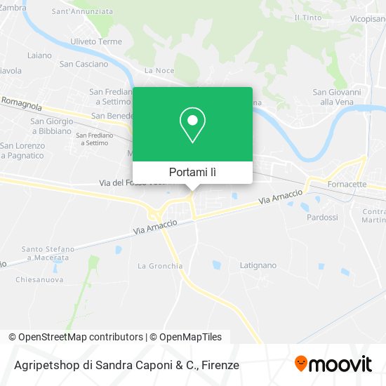 Mappa Agripetshop di Sandra Caponi & C.