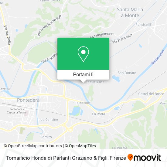 Mappa Tomaificio Honda di Parlanti Graziano & Figli