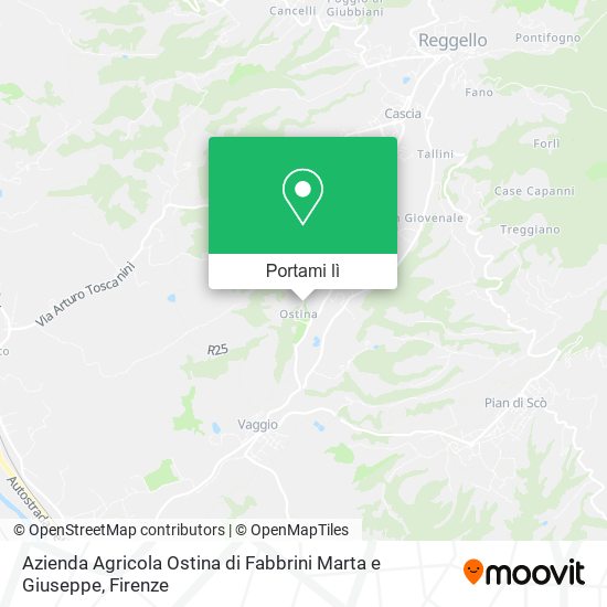 Mappa Azienda Agricola Ostina di Fabbrini Marta e Giuseppe