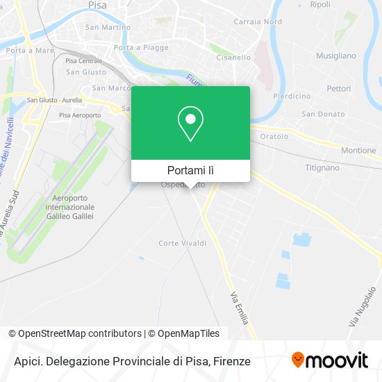 Mappa Apici. Delegazione Provinciale di Pisa