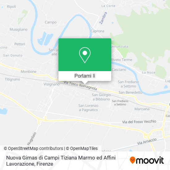 Mappa Nuova Gimas di Campi Tiziana Marmo ed Affini Lavorazione
