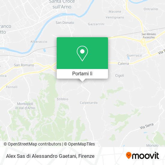 Mappa Alex Sas di Alessandro Gaetani