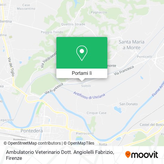 Mappa Ambulatorio Veterinario Dott. Angiolelli Fabrizio