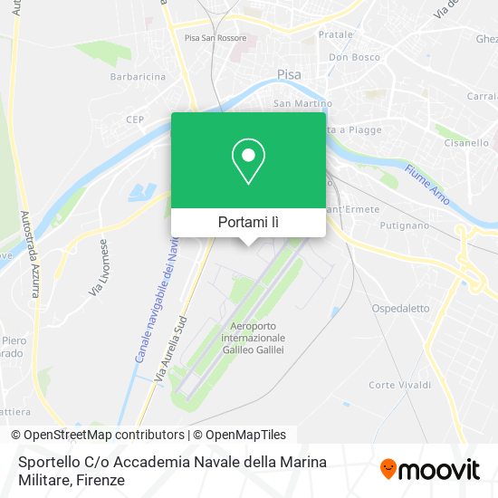 Mappa Sportello C / o Accademia Navale della Marina Militare