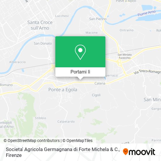 Mappa Societa' Agricola Germagnana di Forte Michela & C.