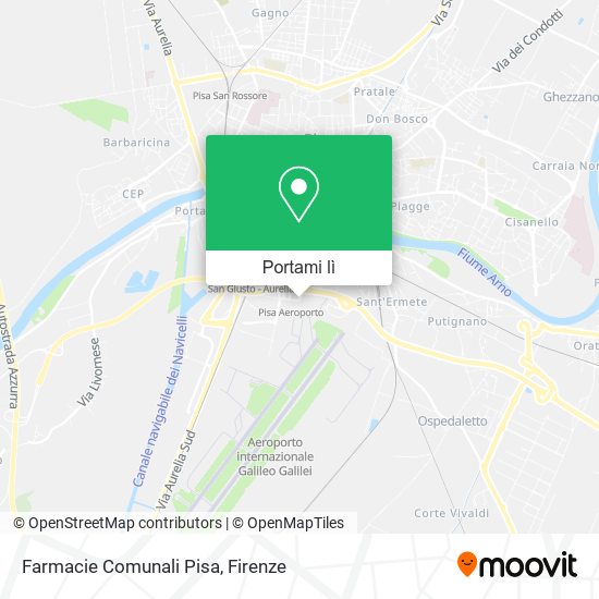 Mappa Farmacie Comunali Pisa
