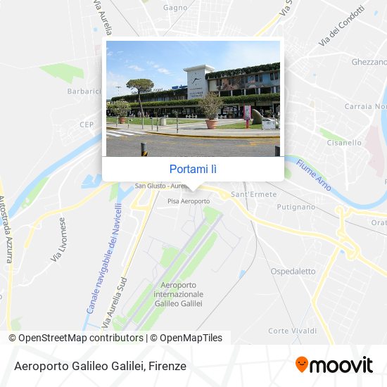 Mappa Aeroporto Galileo Galilei